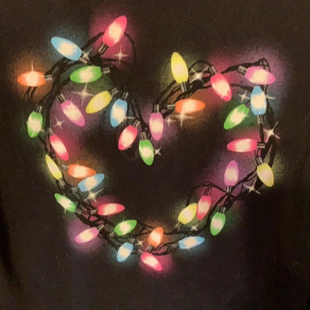 Original Justice Holiday Lights Hoodie size 14